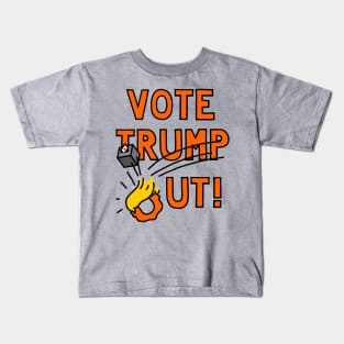 VOTE TRUMP OUT (BALLOT BOX 2) Kids T-Shirt